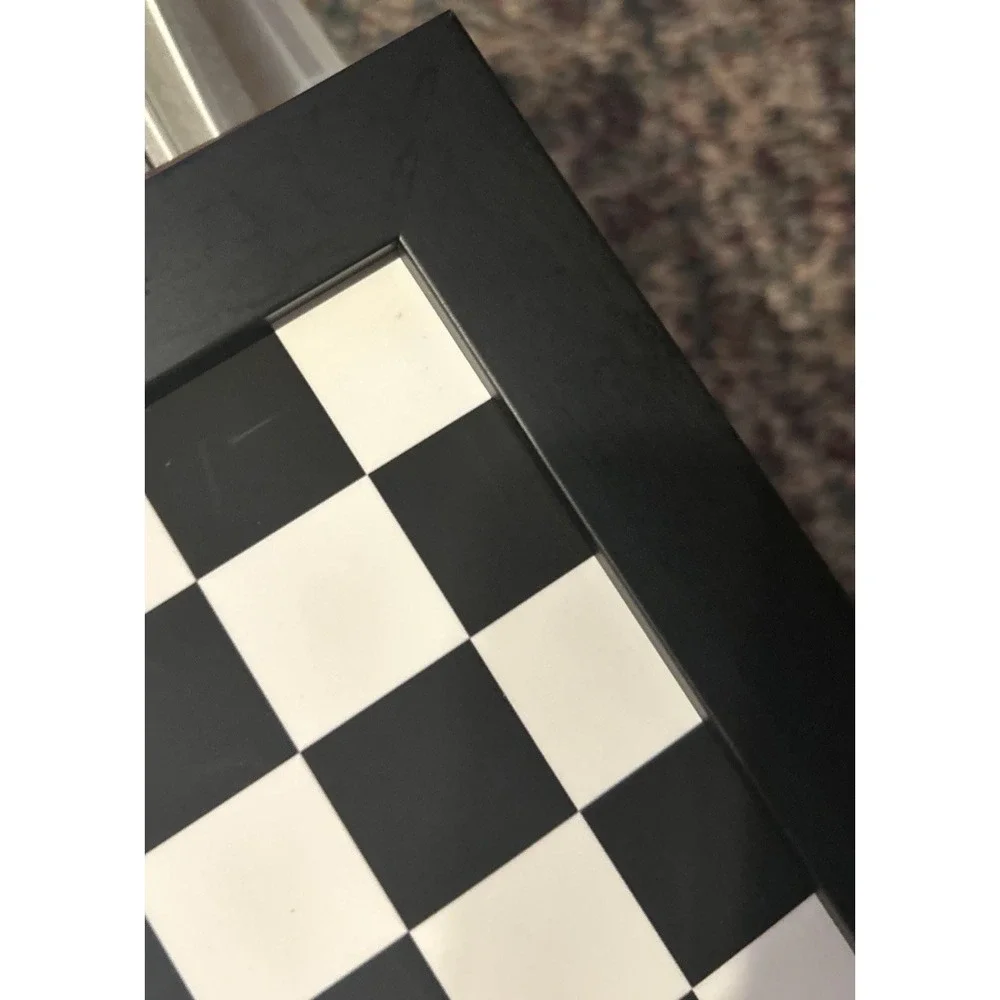 Square Frame With Bulk And White Checkered Mat Frame 17x 17 Sq Mat 10x10 Picture